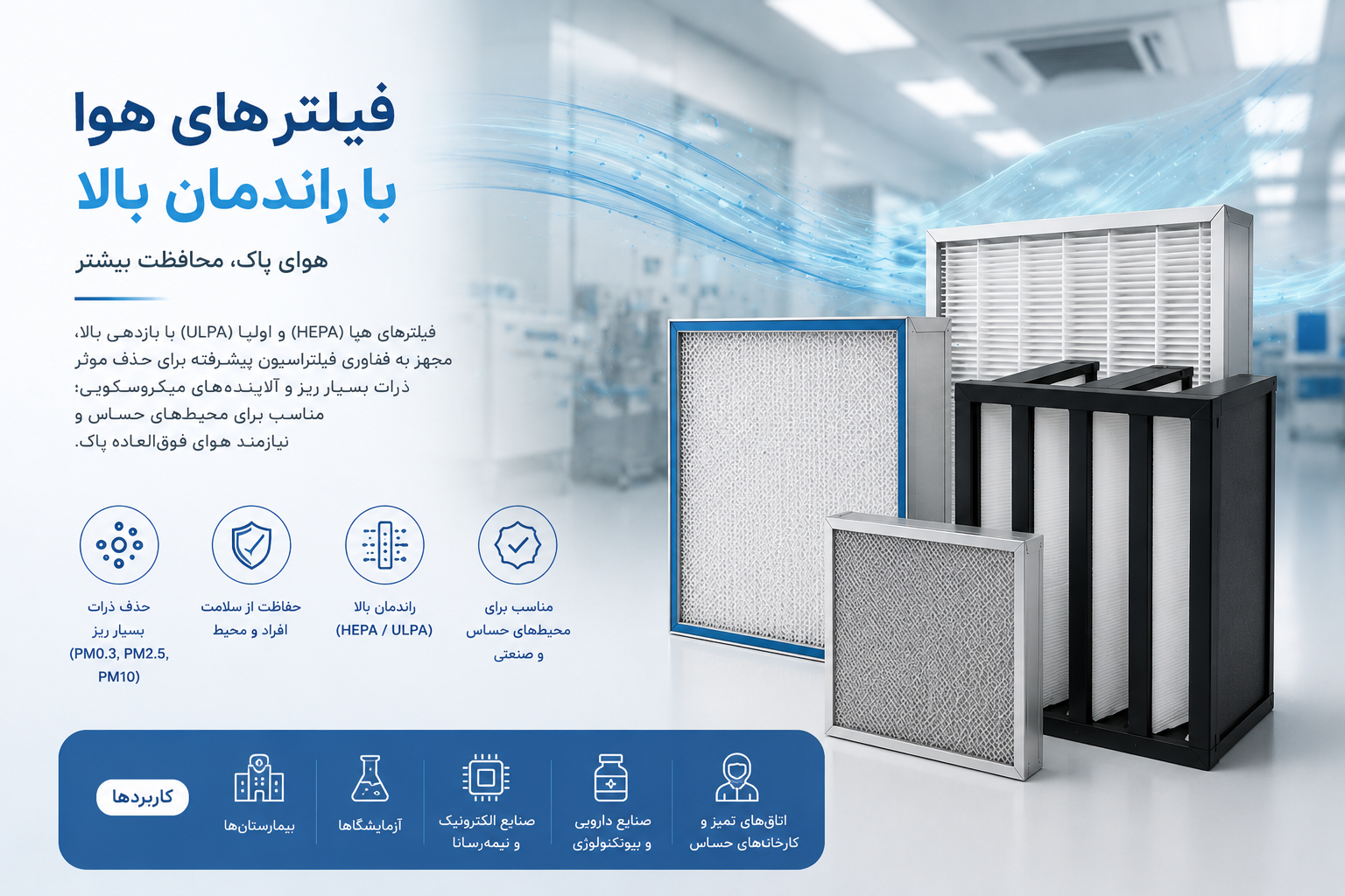 فیلترهای هوا با راندمان بالا